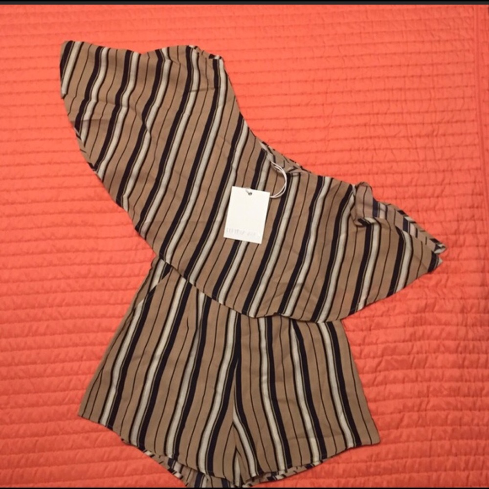 One shoulder romper